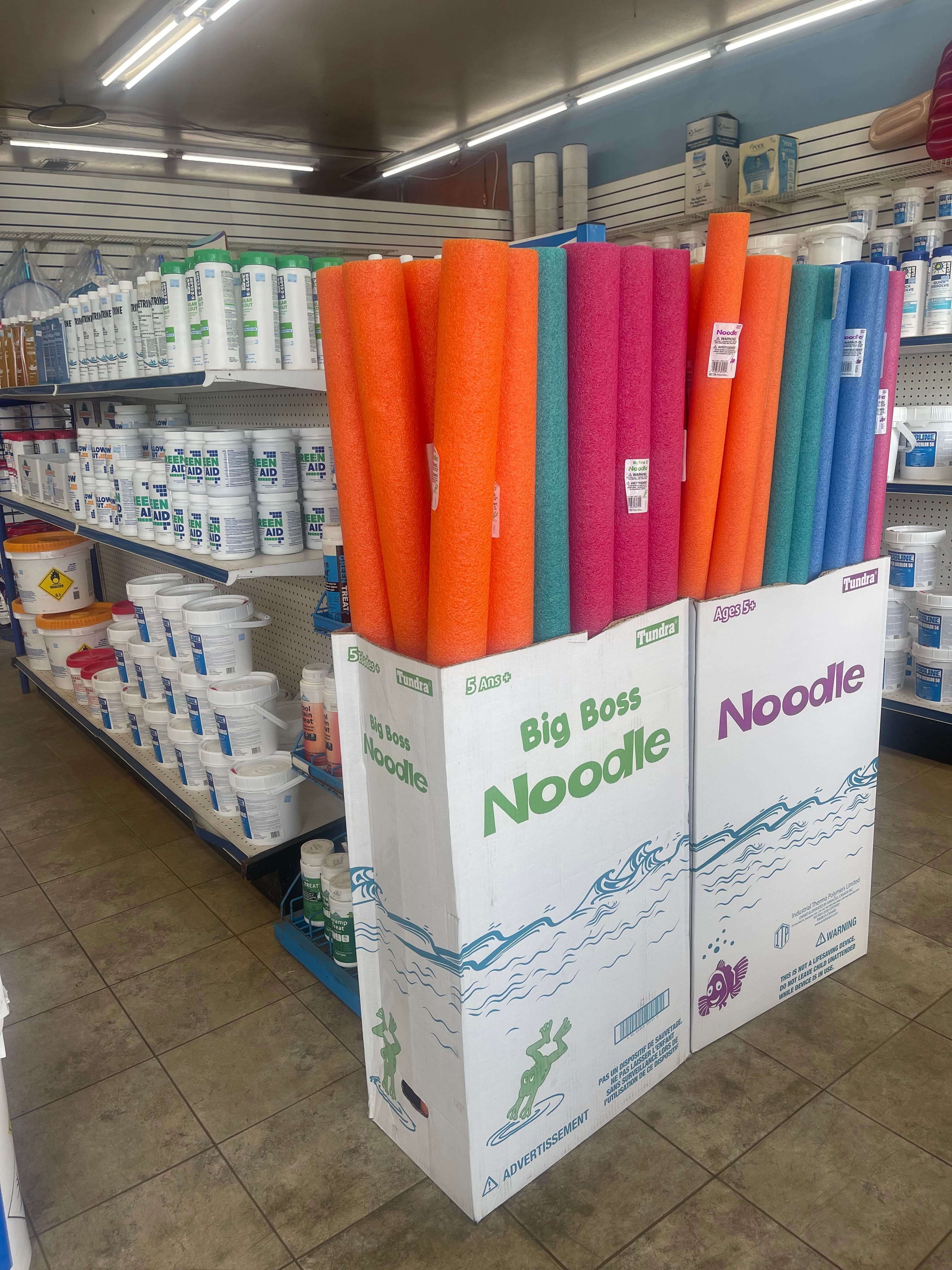 Store interior showing product selection